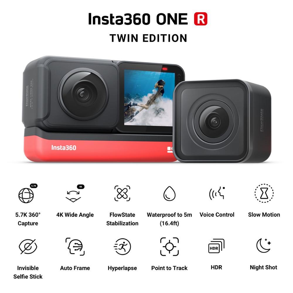 Insta360 ONE R Twin Edition Phiên bản 360 Máy ảnh đa mô-đun 5.3K 360 5.7K 4K Insta 360 ONE R Camera hành động mô-đun pin Màu sắc: Đôi x 2 chiếc x Bảo vệ