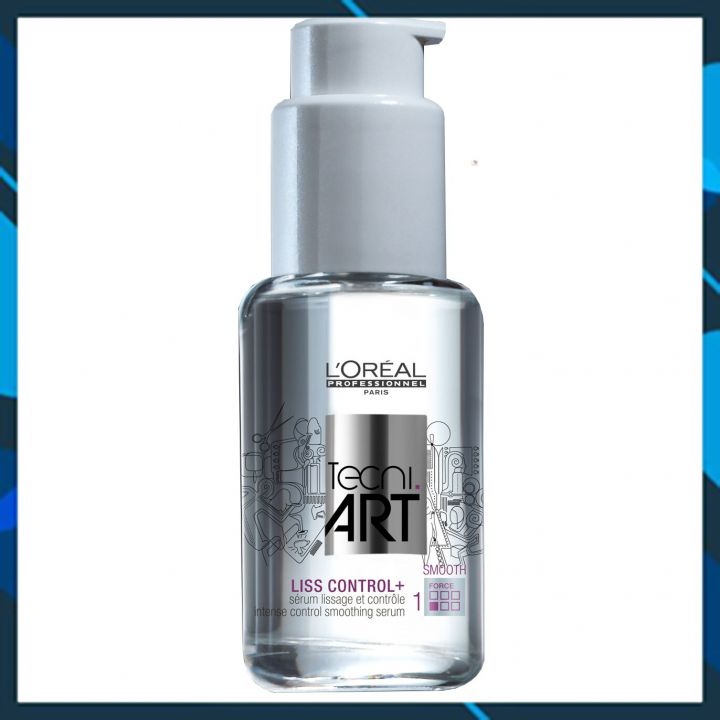 Tinh dầu L'oreal Tecni art. Liss Control + Intense Smoothing Serum Force 1 bóng mượt và chống rối 50ml