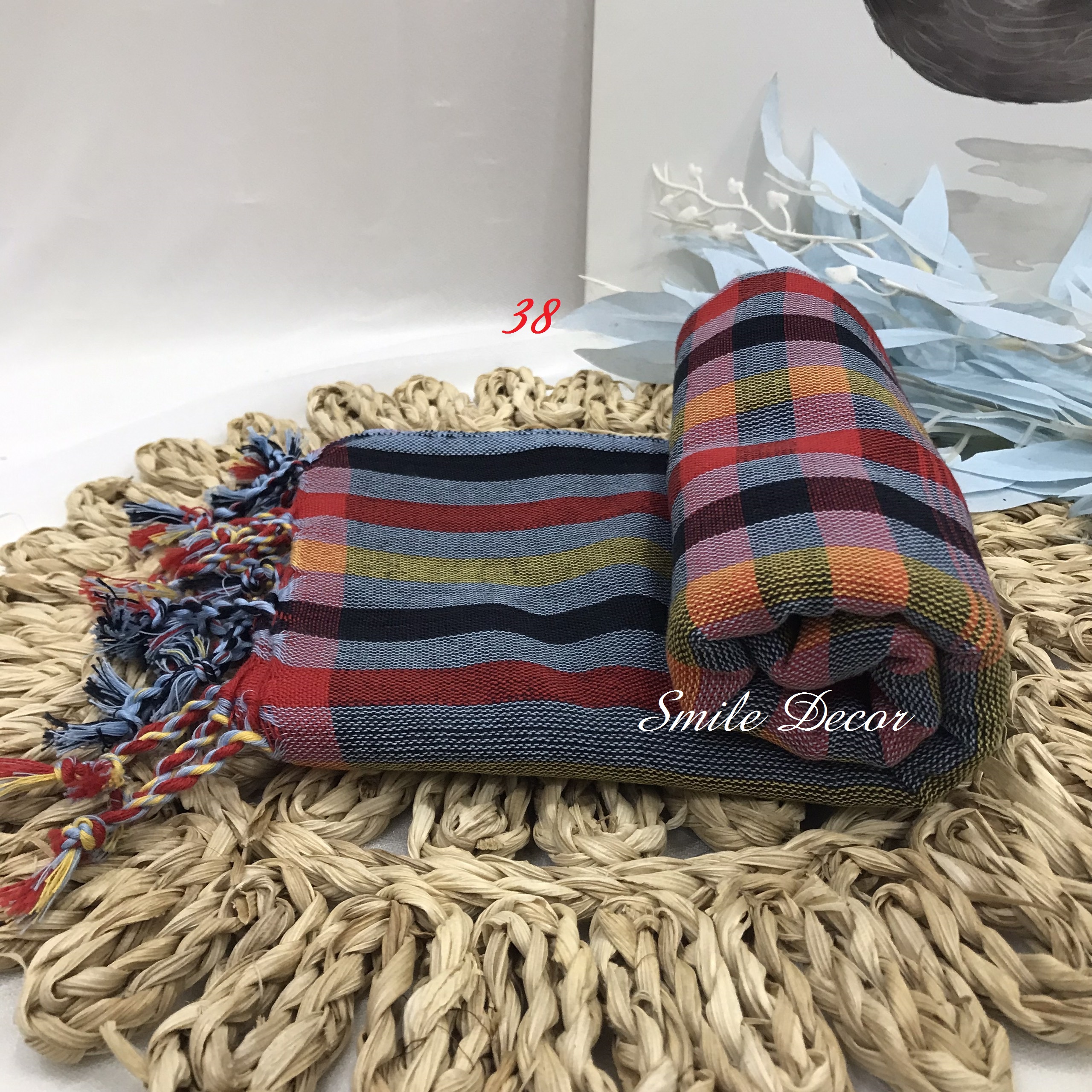 Khăn rằn  Campuchia, khăn rằn đi phượt mềm mịn, khổ lớn 170 x 60 cm