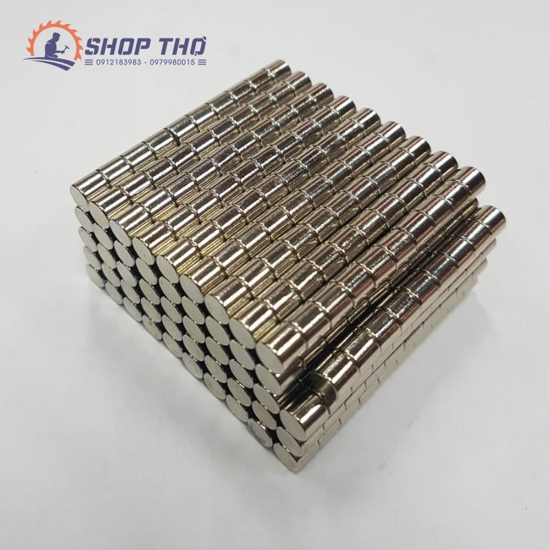 Nam châm trắng tròn D8*6mm