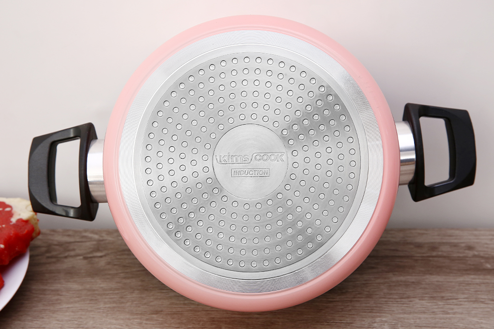 Nồi Easy Seoulcook 18 cm đáy từ chống dính vân đá cao cấp Hàn Quốc, dùng được tất cả các loại bếp / Induction