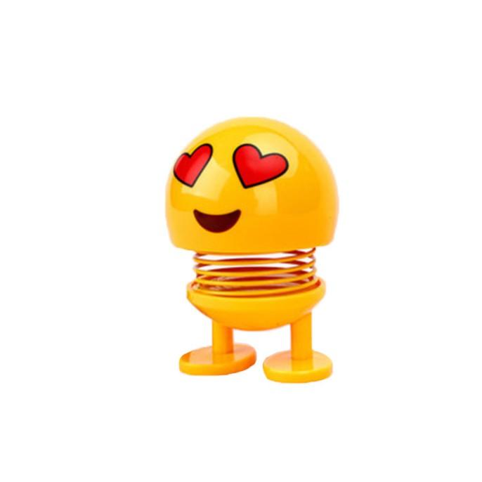 Emoji lò xo đồ chơi thú nhún lúc lắc màu vàng lò xò