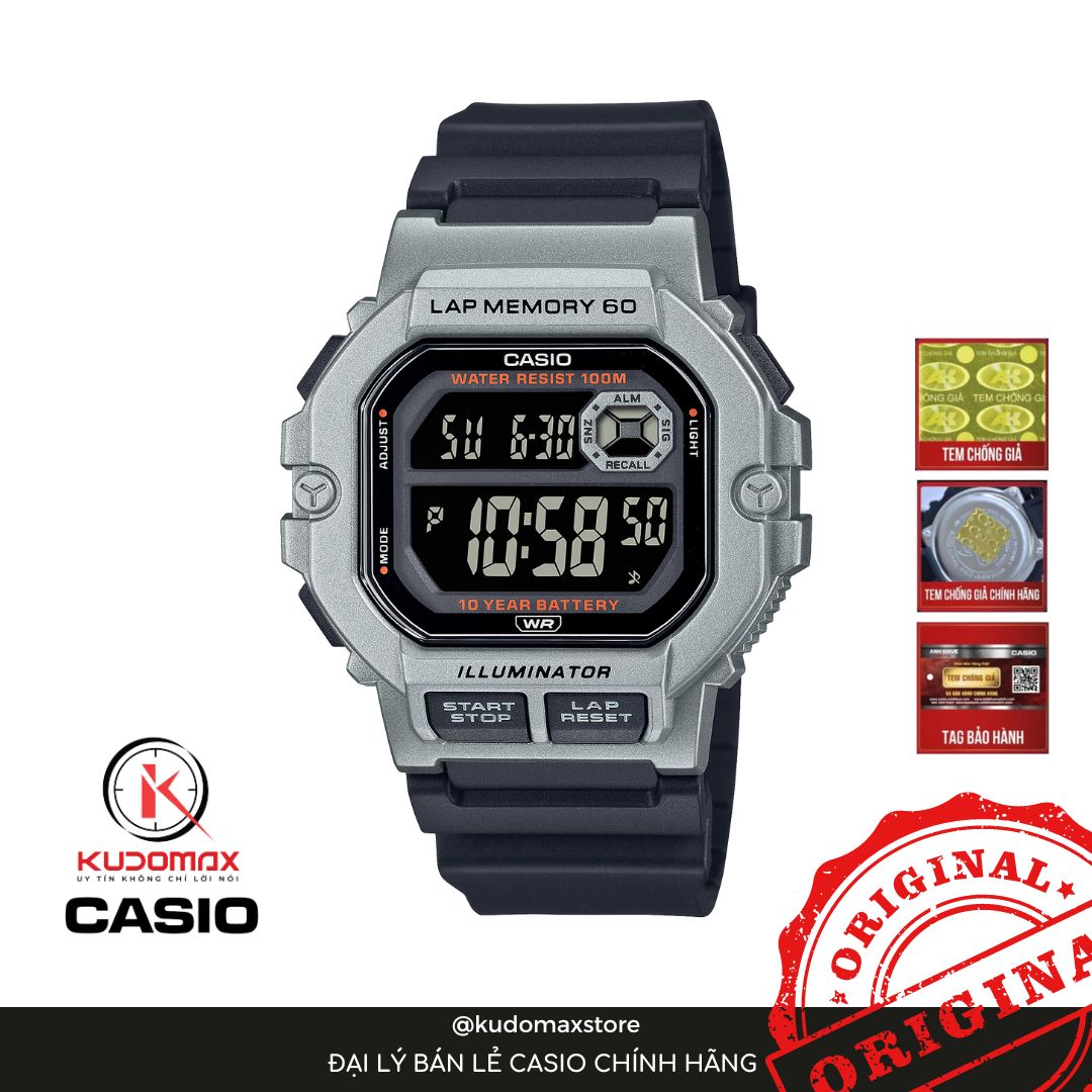 Đồng Hồ Casio Nam WS-1400H-1BV – Kudomaxstore