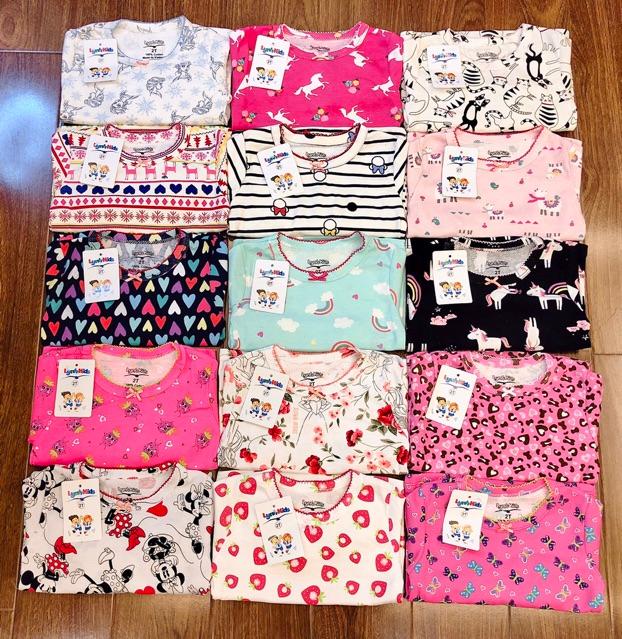 Bộ bozip dài tay cho bé trai/ bé gái size 2-7