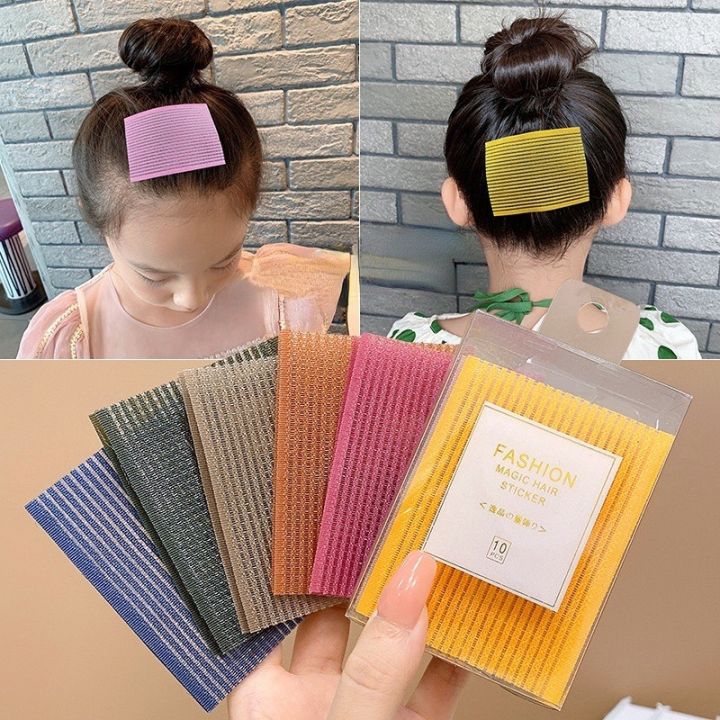 Hộp 10 Miếng Dán Tóc Con, Giữ Cố Định Tóc Mái Phong Cách Hàn Quốc Siêu Xinh - Màu ngẫu nhiên