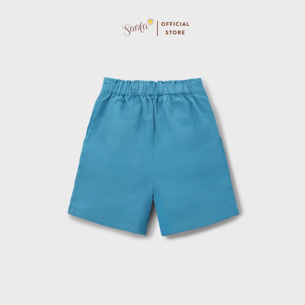 Quần Short Ống Suông Cạp Chun Phong Cách Hàn Quốc Cho Bé - SILAS PANTS - PAL003 &amp; PAL004 &amp; PAL005 - SAOLA KIDS CLOTHING