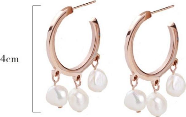 Bông Tai Dự Tiệc Titan Không Đen TT 1745