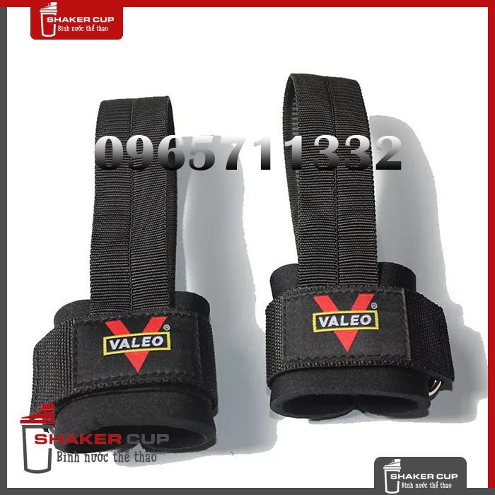 Dây kéo lưng Valeo Kèm Cuốn Cổ Tay Cao cấp Lifting Straps Valeo hỗ trợ tập thể hình, tập gym