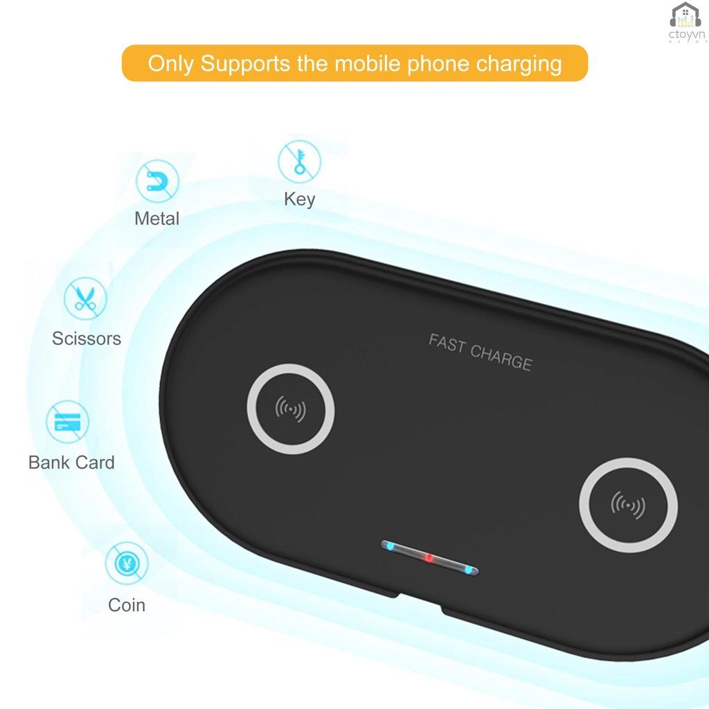 Đế sạc nhanh không dây 5/7.5/10W cho điện thoại