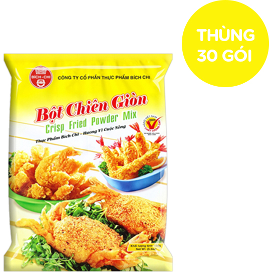 Thùng 30 gói Bột chiên giòn Bích Chi (150g/gói)