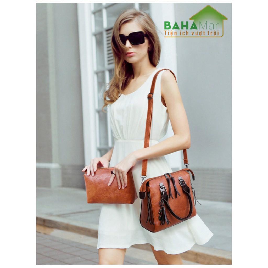 BỘ 4 TÚI DA THỜI TRANG Túi xách nữ công sở đẹp cao cấp set 4 món da sang trọng, thời trang
