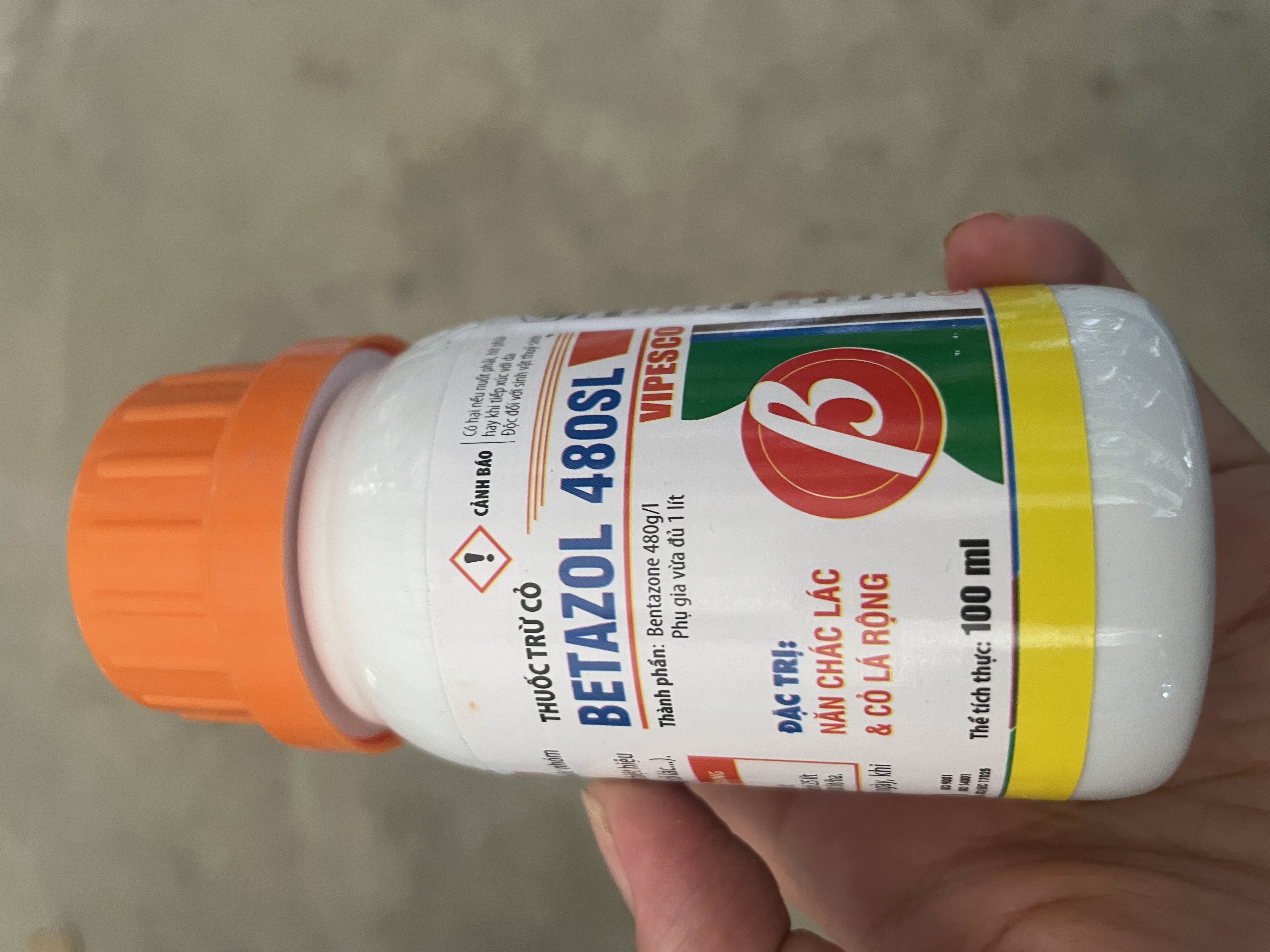 Thuốc trừ cỏ BETAZOL 480SL (100ml) - Đặc trị cỏ lá rộng như mần trầu, lồng vực, xuyến chi…