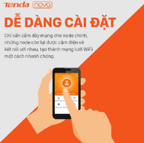 Bộ phát wifi Tenda Nova MW6 3 Pack - Hàng Chính Hãng