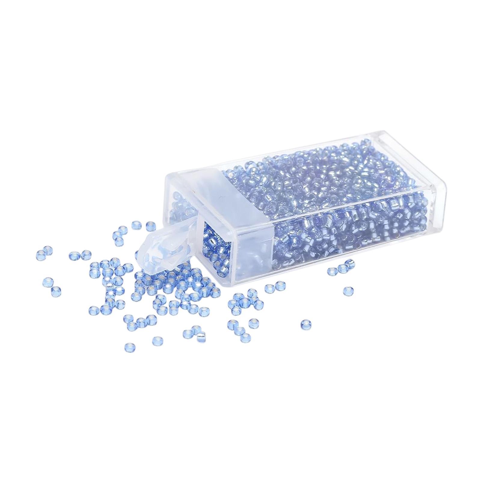 1000Pcs Beads Craft Beads with Storage Box Handcrafted Home Decoration Small Beads Spacer Beads for DIY Pendants Earring Jewelry Making