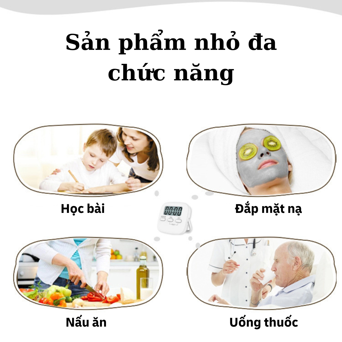 Đồng Hồ Hẹn Giờ Nấu Ăn, Đồng Hồ Đếm Ngược Nhắc Giờ Học Bài