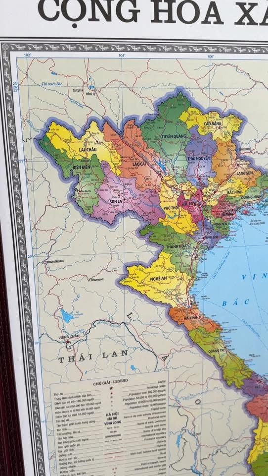 Tranh hành chính Việt Nam 34 tỉnh thành - Ép bóng đẹp