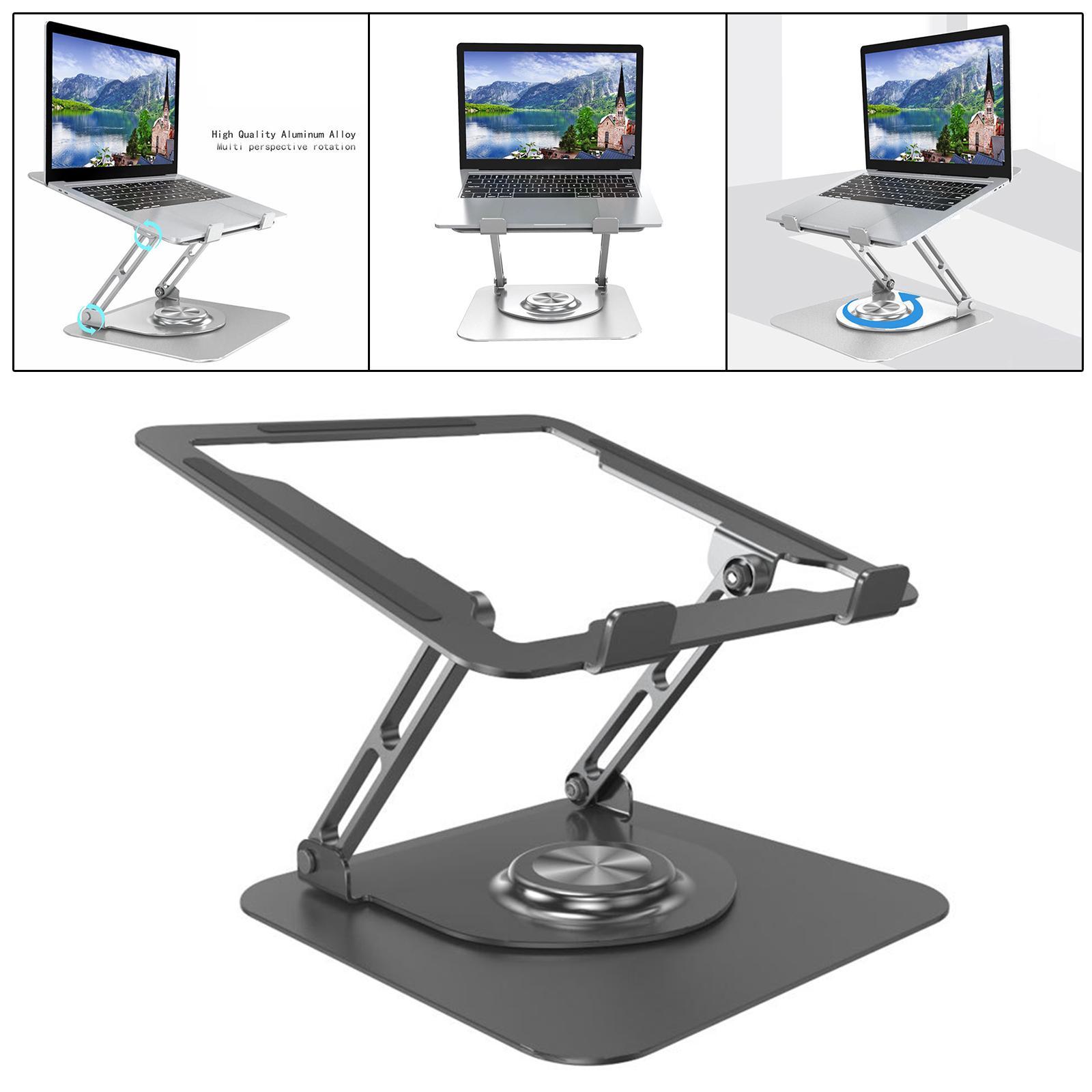 Universal Laptop Stand Ergonomic Heat Dissipation Adjustable for Tablet PC Black