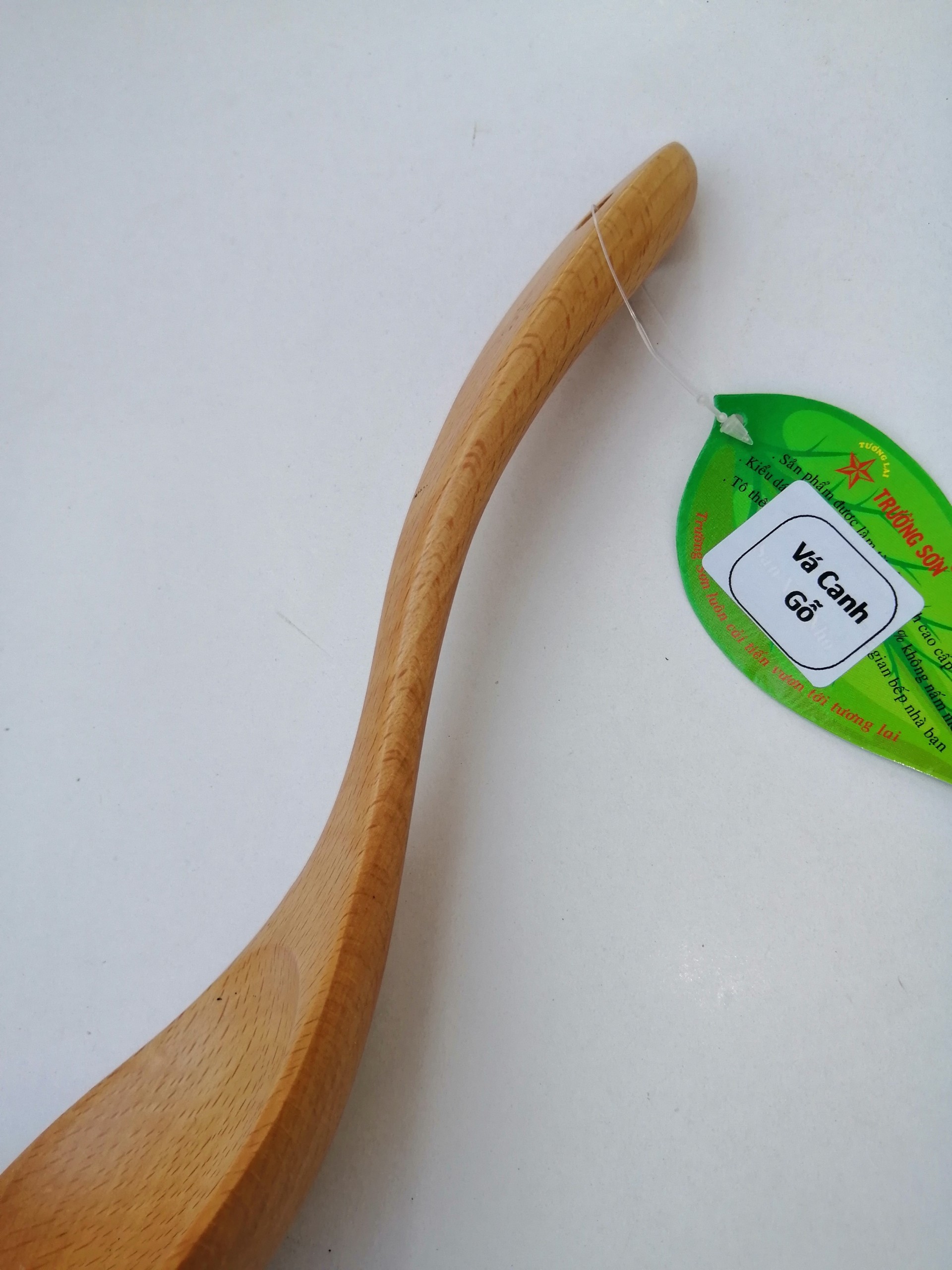 Vá Canh Gỗ Beech Cỡ Trung Múc Canh Rau ( 27 x 7.5 cm ) - Đồ Dùng Nhà Bếp Bằng Gỗ Thương Hiệu Trường Sơn