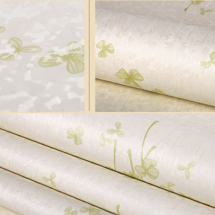Cuộn 5m Decal Giấy Dán Tường Hoa ba cánh xanh