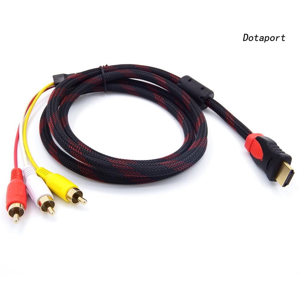 Dây Cáp Kết Nối Chuyển Đổi HDMI Sang 3 RCA AV Doenjiey M/M