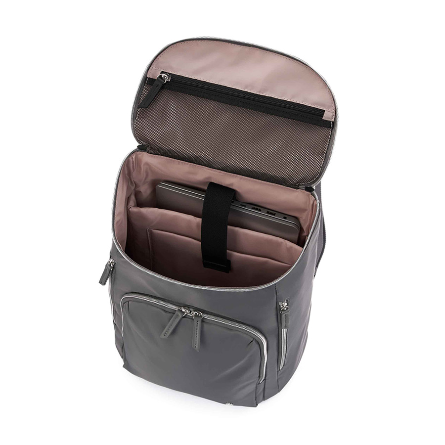 Balo laptop Mobile Solution Eco Deluxe V2 SAMSONITE - MỸ  Vải nylon với viền vinyl cao cấp và lớp phủ chống nước Dây đeo vai có đệm và có thể điều chỉnh linh hoạt Đai gài cần đẩy vali