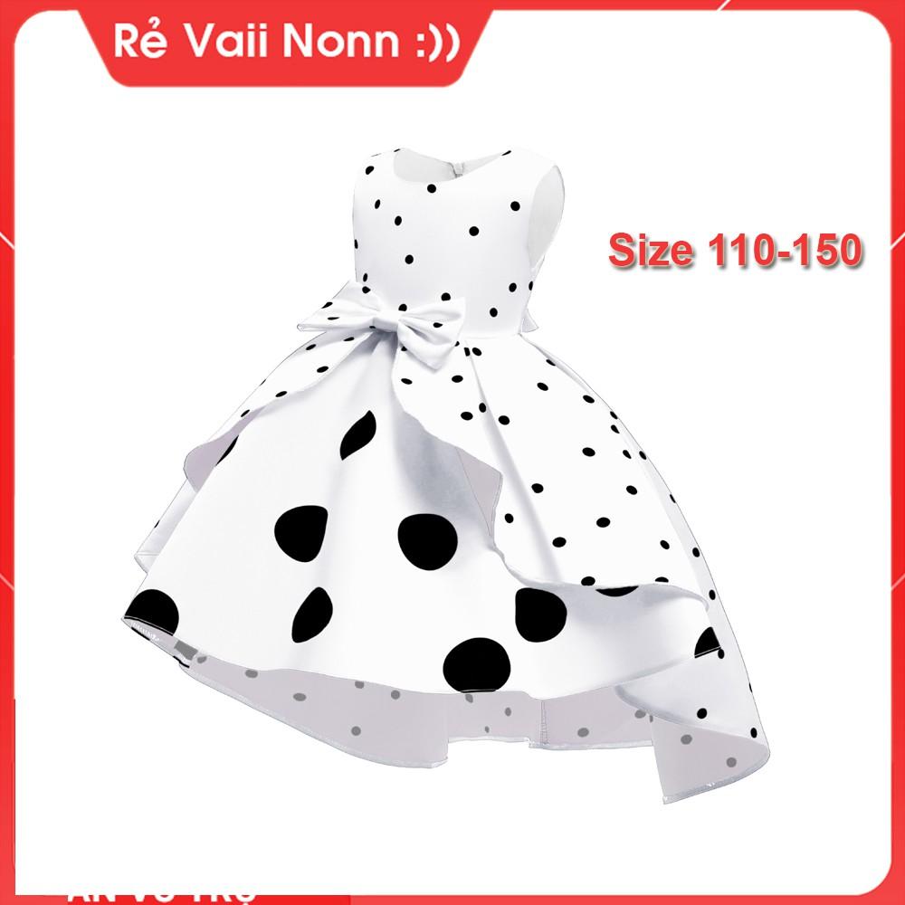 Đầm công chúa bé gái -Váy đầm công chúa cho bé gái dễ thương- đầm trễ vai bé gái