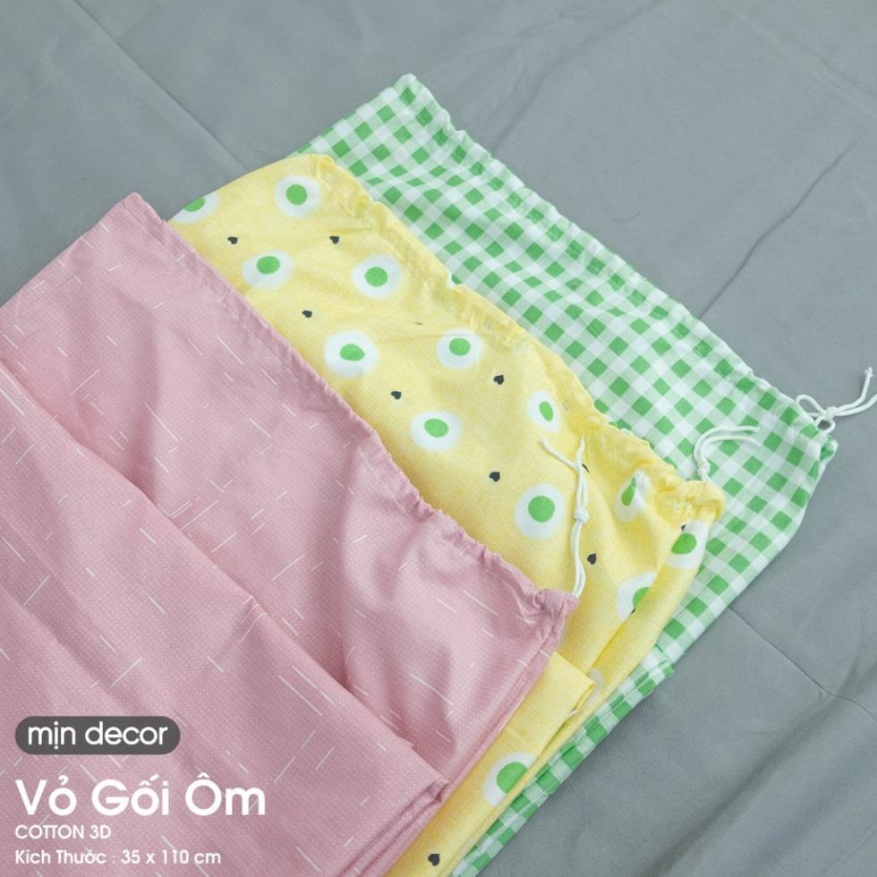 Vỏ gối ôm cotton  kích thước 35x110cm nhiều mẫu mã đa dạng