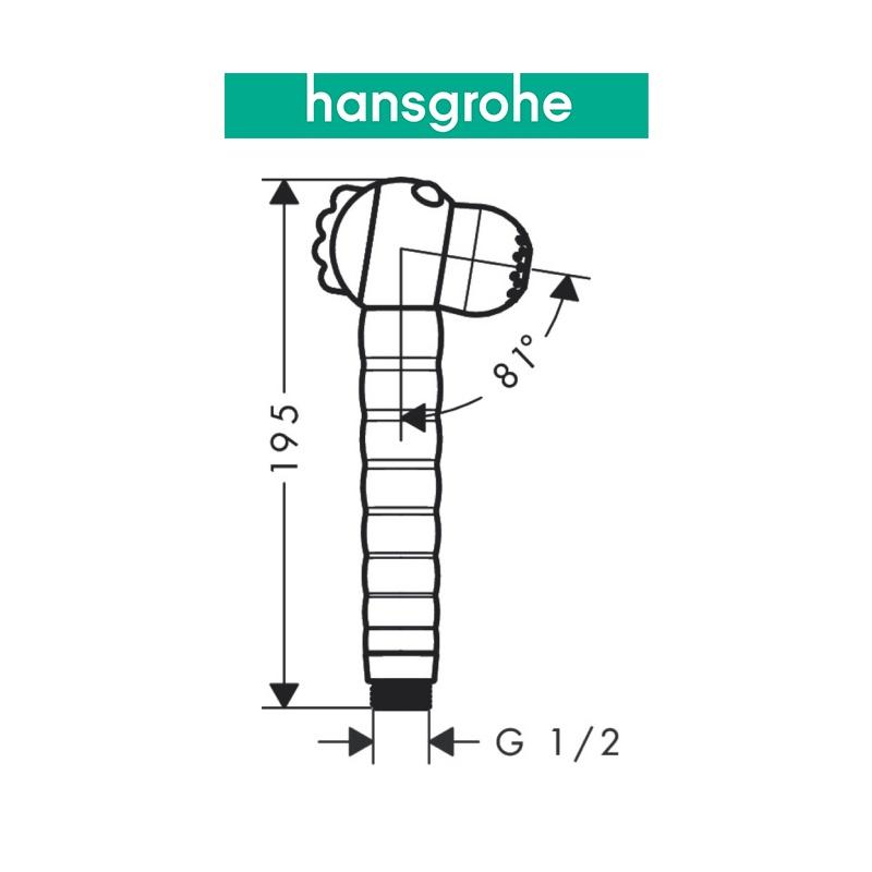 Tay sen tắm dành cho bé hansgrohe Jocolino 2jet 28788