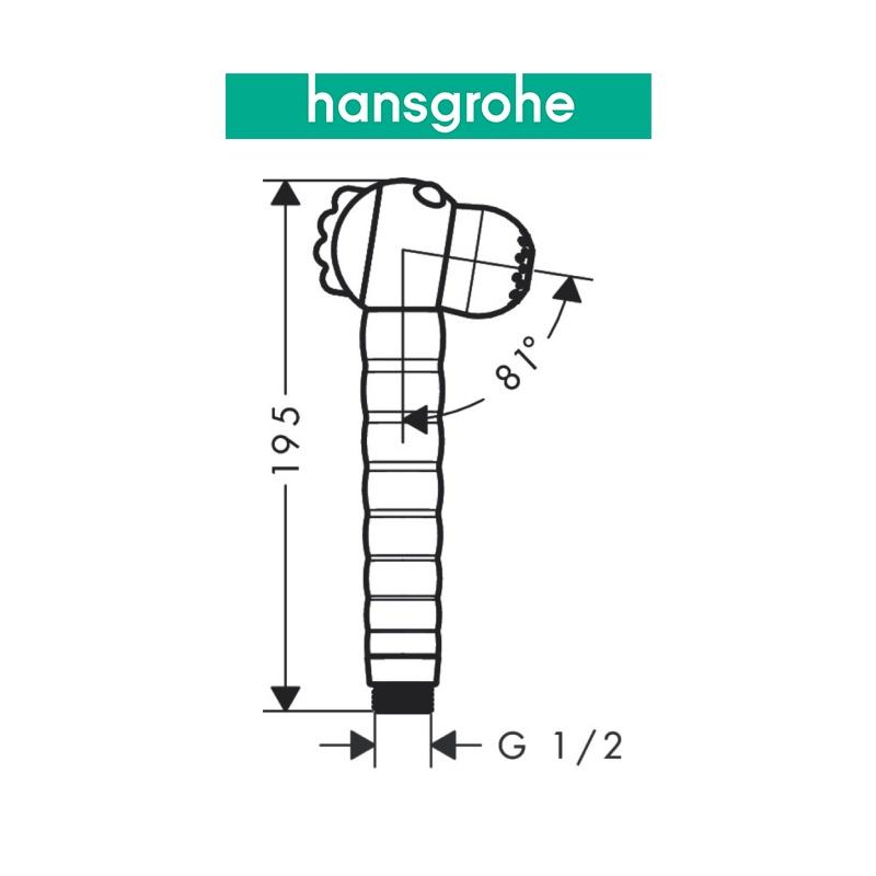 Tay sen tắm dành cho bé hansgrohe Jocolino  2jet 28788