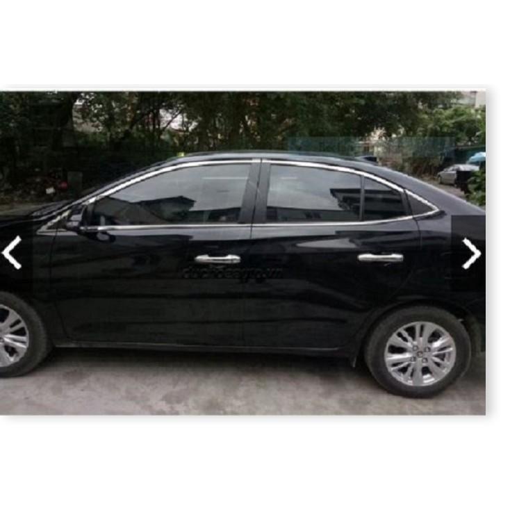 Bộ ốp nẹp viền chân kính + cong kính dành cho xe VIos 2019
