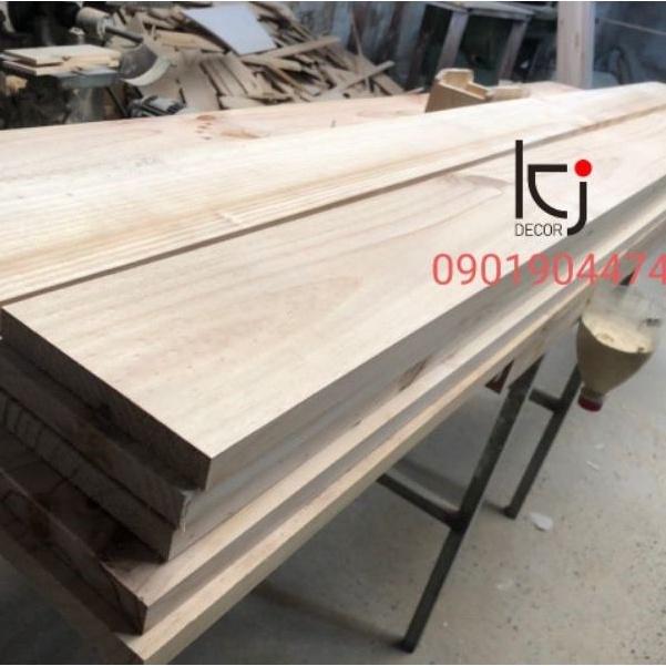 - THANH GỖ THÔNG DÀI 120x19.5x2 CM LÁNG MỊN 4 MẶT