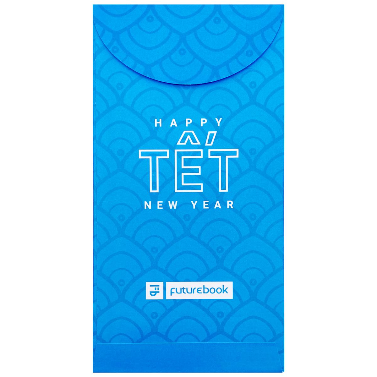 Bộ 5 Bao Lì Xì Tết Bính Ngọ 2026 - Capybara - futurebook L184 - Màu Xanh Dương