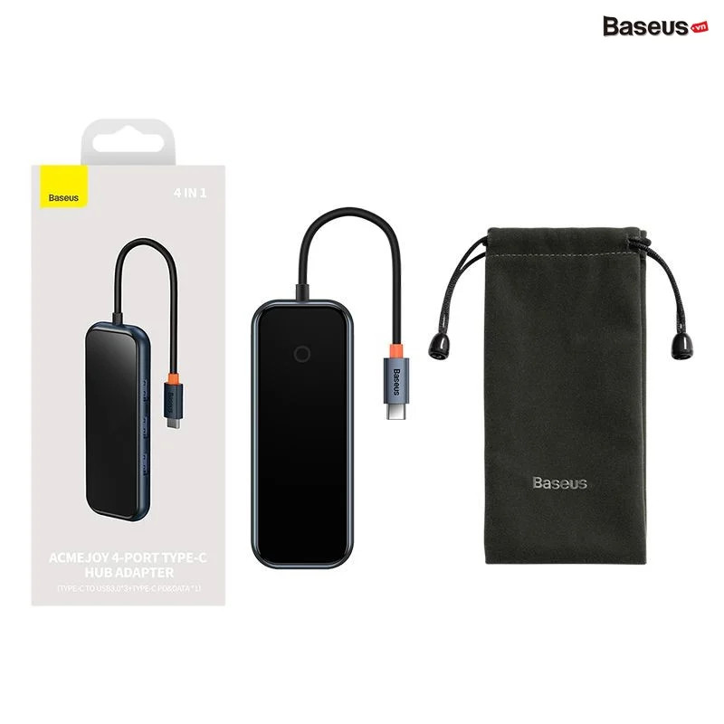 Hub Mở Rộng Kết Nối Đa Năng Baseus AcmeJoy HUB Docking Station Cho Macbook Laptop iPad Điện Thoại - hàng chính hãng