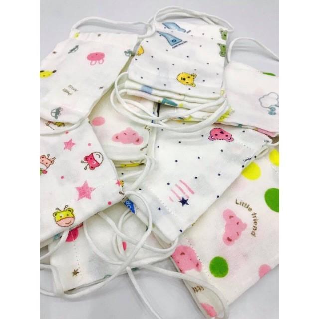 Khẩu trang xô 3 lớp cho bé sơ sinh