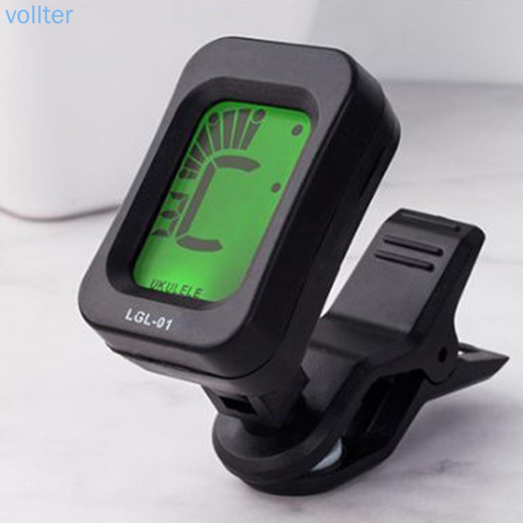 【Sản phẩm khuyến cáo】Portable Electric Digital Clip-on Tuner LCD Screen Clip Tuner for Guitar Bass Violin Ukulele