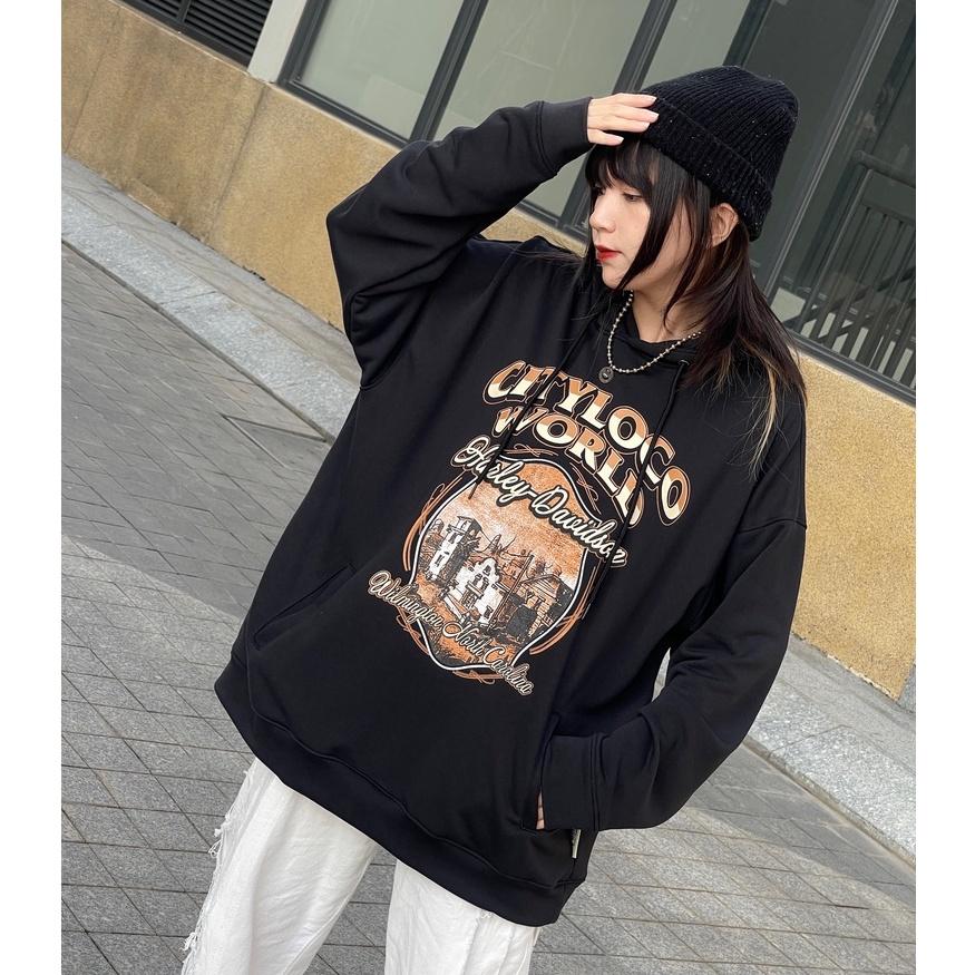 Áo hoodie nỉ chân cua CITYLOCO nam nữ unisex (Ảnh thật/có sẵn)