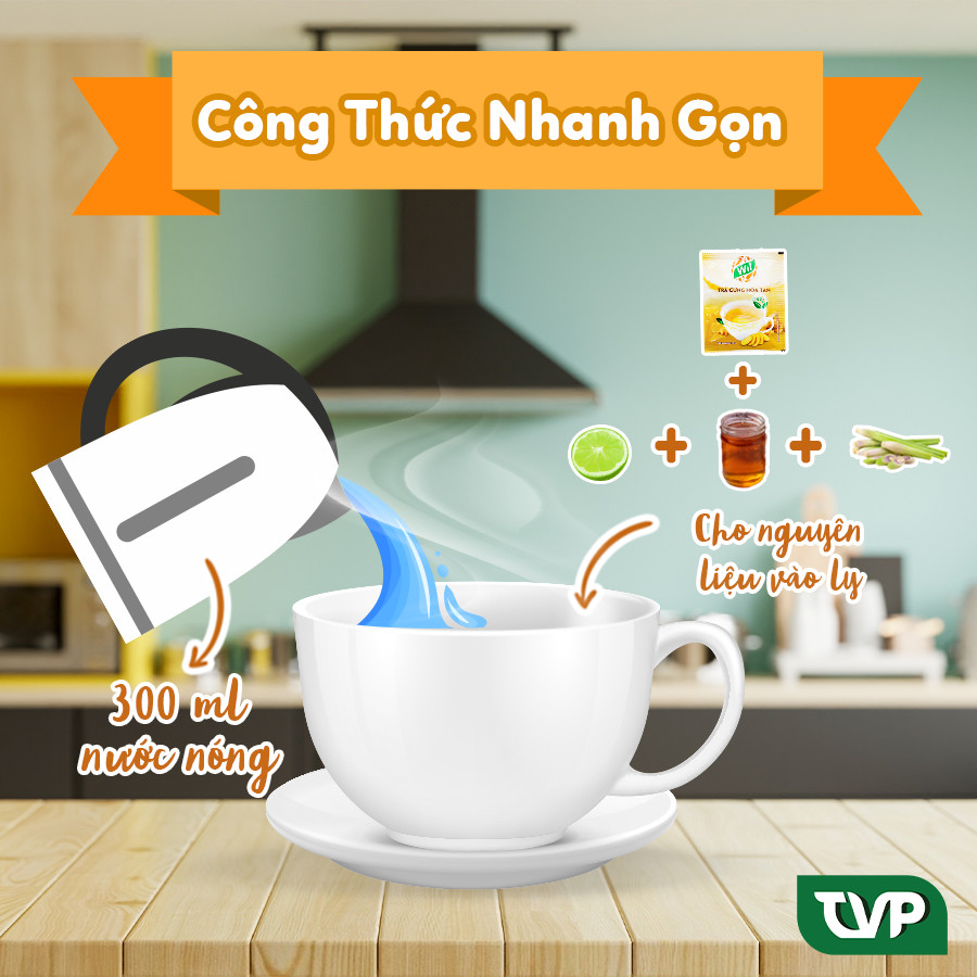 Trà gừng hòa tan Wil thành phần gừng tự nhiên hộp 160g (16 gói x 10g)