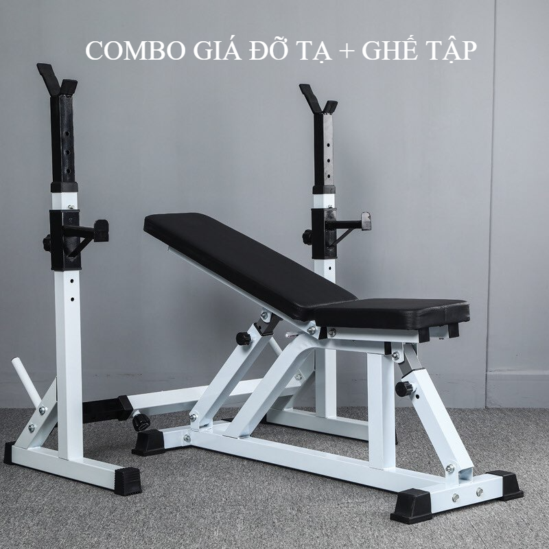 Ghế vớt tạ/ ghế ngồi tập tay hàng nhập khẩu cao cấp - giá đỡ tạ tập squat