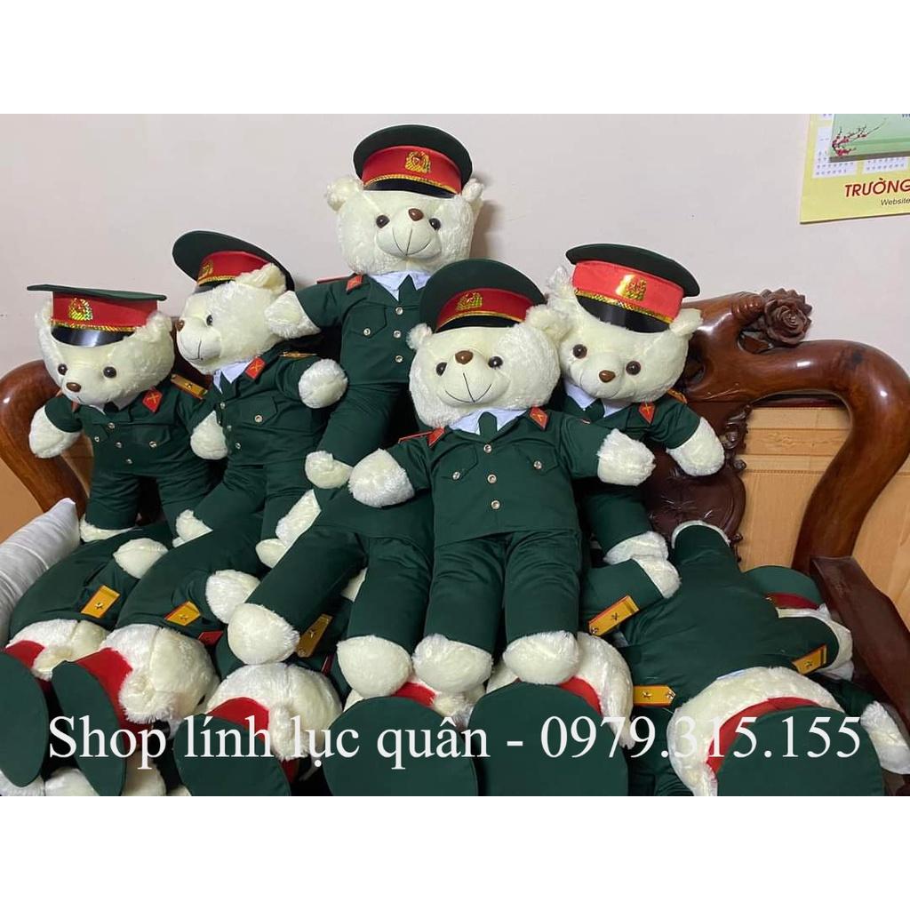 Gấu bông Quân đội Bộ đội Lục quân 70cm