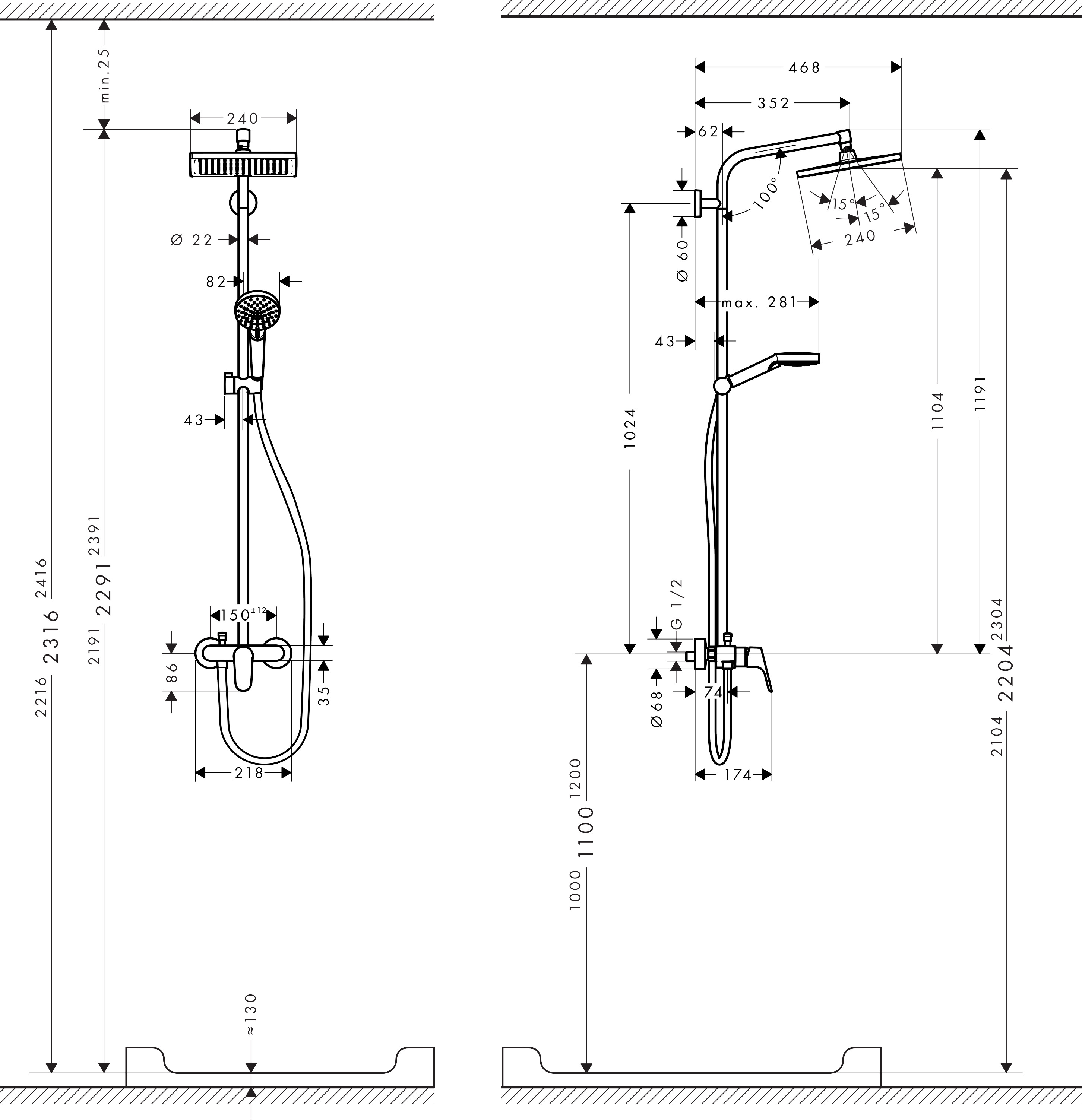 Sen Cây Nhập Khẩu Đức Hansgrohe - Crometta E240 27284000