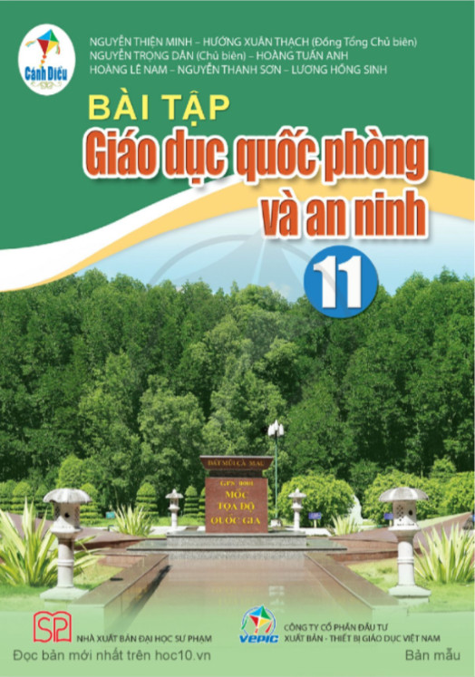 Bài tập Giáo dục Quốc phòng và An ninh lớp 11