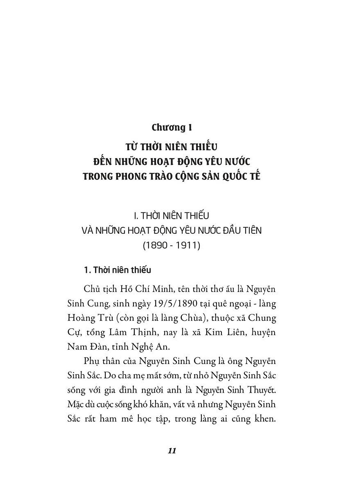 Sách - Chủ Tịch Hồ Chí Minh - Tiểu Sử Và Sự Nghiệp