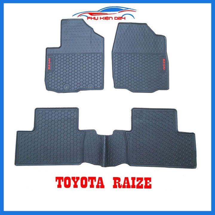 Thảm lót sàn cao su cho xe Toyota RAIZE 2012-2022 chuẩn theo xe chịu lực tốt