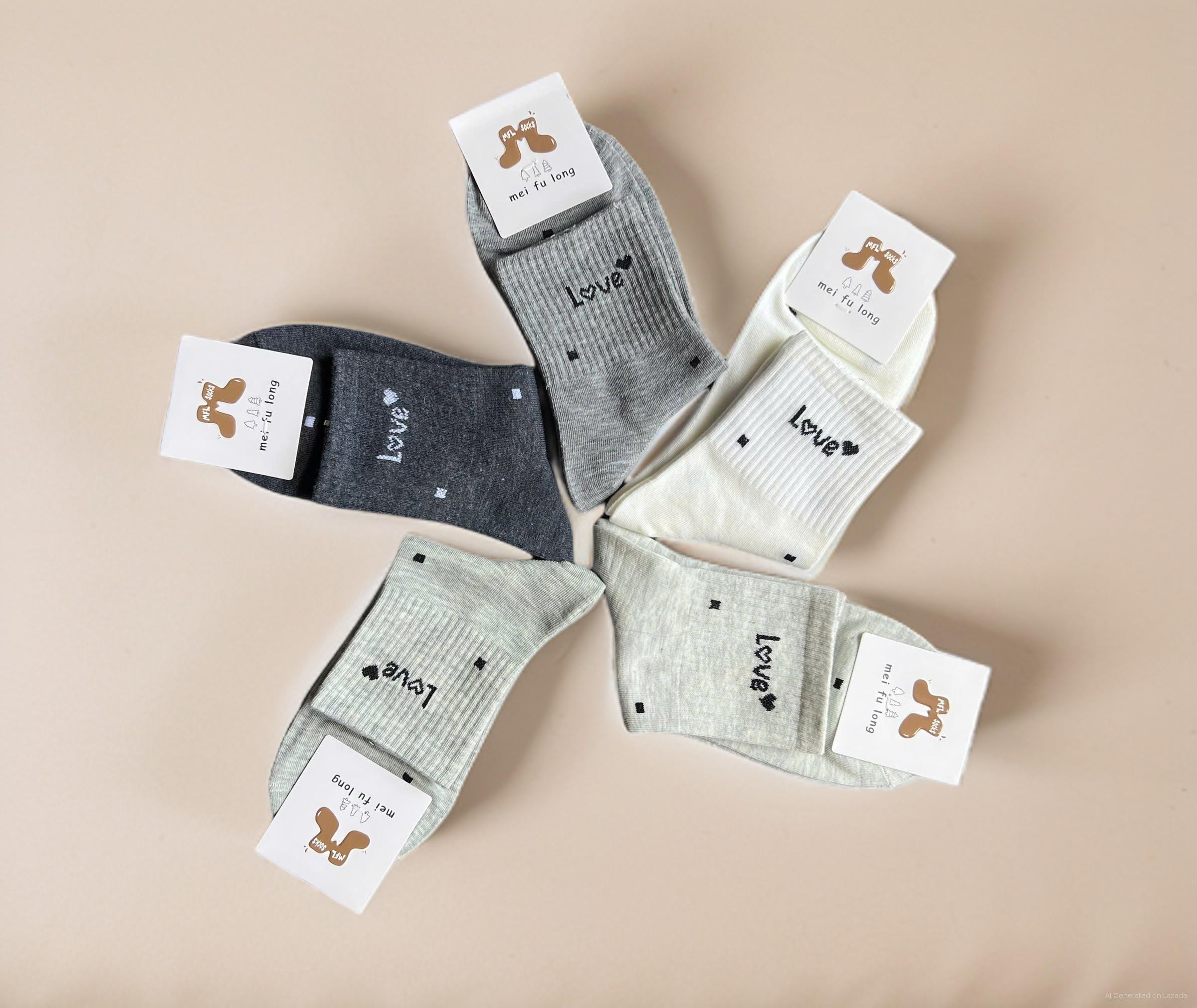 SET 5 ĐÔI TẤT VỚ NỮ CAO CỔ MÃ 23 DÀNH CHO NỮ