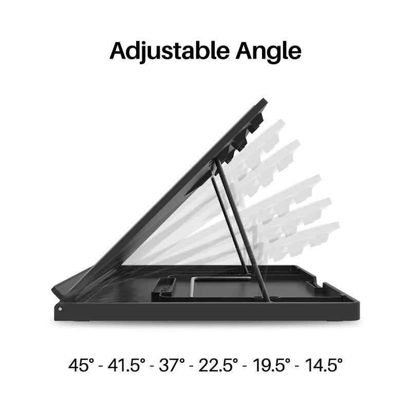 Chân đế rời Huion ST300 - HUION ST300 Adjustable Drawing Tablet Stand Portable Desk Stand, Suitable for Kamvas 12/13/16, Kamvas Pro 12/Pro 13/Pro 16 - Hàng Chính Hãng