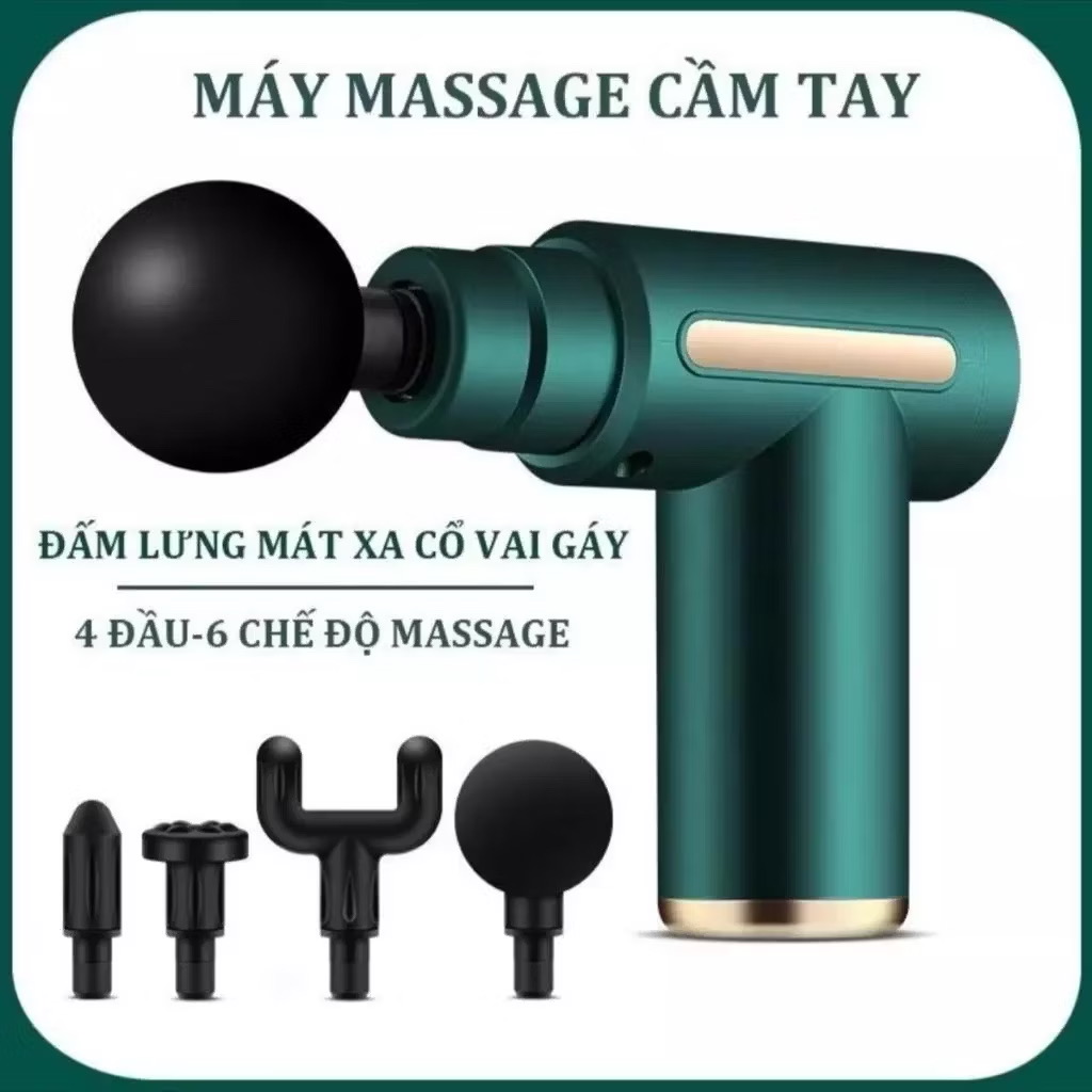 ￼Máy Massage Cầm Tay Mini, Massage Cầm Toàn Thân 5 Cấp Độ Chuyên Sâu Đa Năng, Mát Xa, Máy đấm lưng mát xa