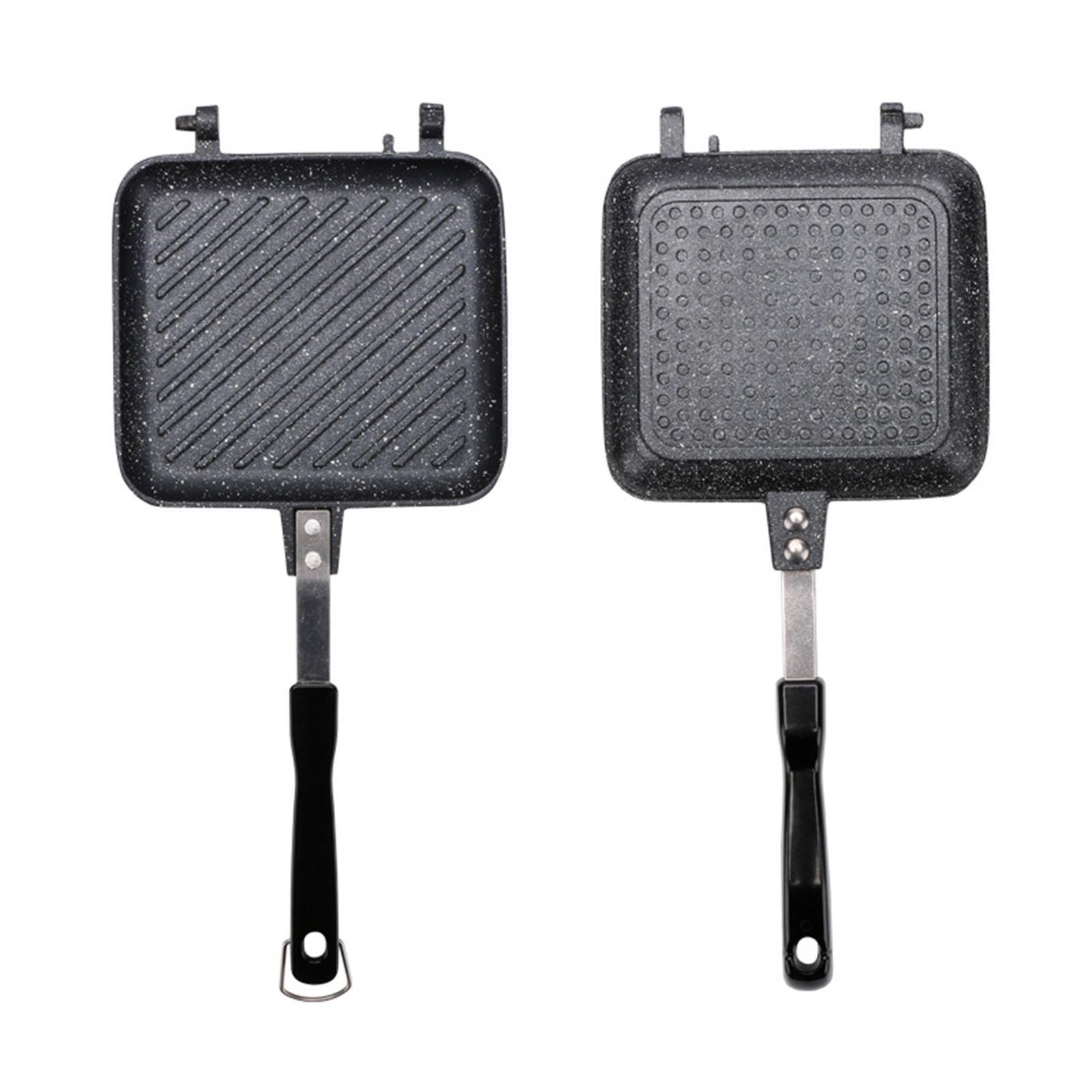 Gas Double-Side Sandwich Maker Bread Toast Machine Barbecue Mold Frying Pan