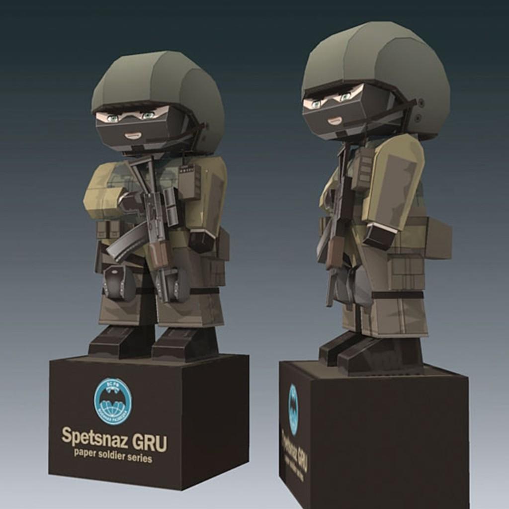 Mô hình giấy Bộ đội lính cute Spetsnaz GRU