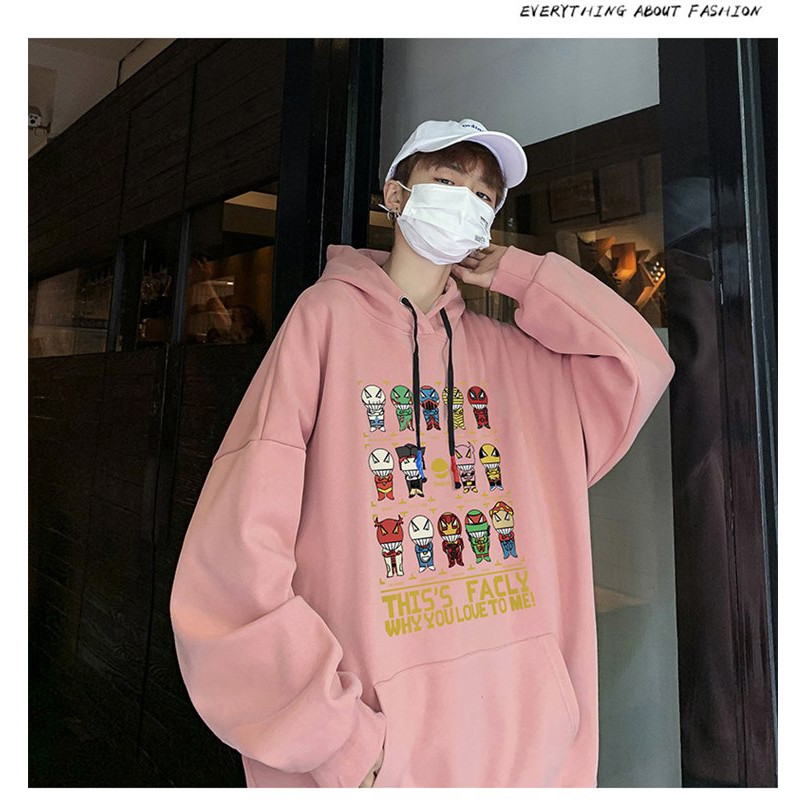 Áo Hoodies nỉ ngoại form rộng WHY YOU LOVE TO ME TiH053