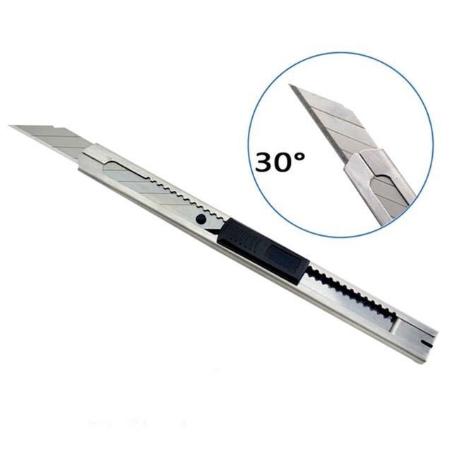 Set 2 Dao Rọc Giấy Siêu Bén Thép Hợp Kim Dài 13cm